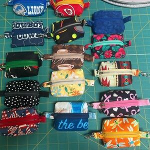 Colorful Mini Zippered Pouches